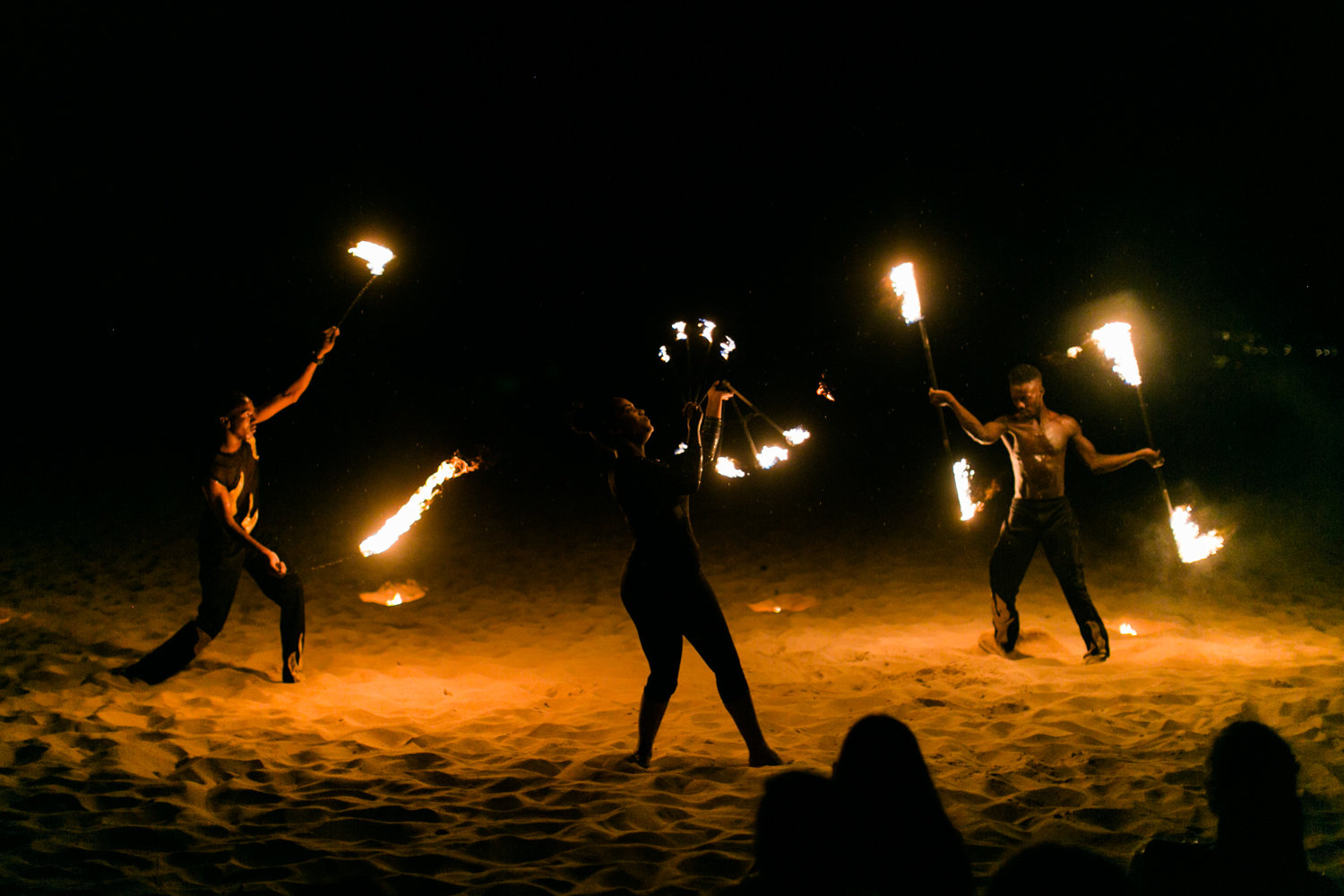 Fire dancers